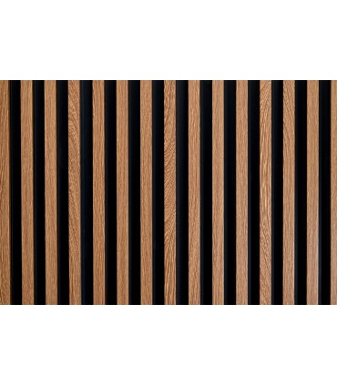 Revestimento Ripado Le Mur Carvalho Intenso - 1 Régua (0,448m²) 280x16x2,3cm Paredes e Tetos