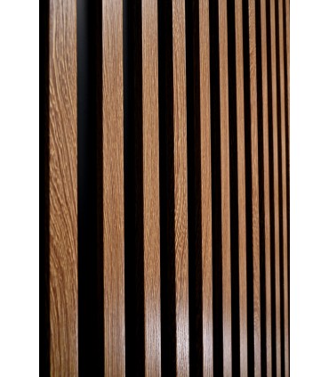 Revestimento Ripado Le Mur Carvalho Intenso - 1 Régua (0,448m²) 280x16x2,3cm Paredes e Tetos