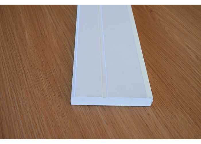 Rodapé PVC Expandido Branco 2200x100x15mm