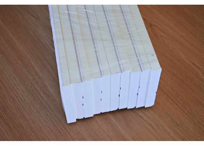 Rodapé PVC Expandido Branco 2200x100x15mm