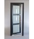 Porta Exterior PVC Vidro Fosco H3 Antracite Esquerda - Por Medida