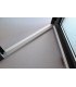 Porta Exterior Aluplast PVC Vidro Fosco 90x200cm Antracite Esquerda