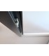 Porta Exterior Aluplast PVC Vidro Fosco 90x200cm Antracite Esquerda