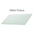 Porta Exterior PVC Vidro Fosco H3 Por Medida Branca Esquerda
