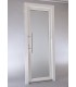 Porta Exterior Aluplast PVC Vidro Fosco 80x200cm Branca Direita