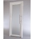 Porta Exterior Aluplast PVC Vidro Fosco 90x200cm Branca Esquerda