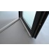 Porta Exterior Aluplast PVC Vidro Fosco 80x200cm Antracite Esquerda