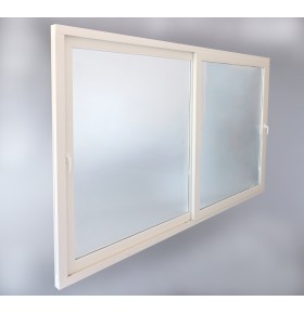 Porta Janela de Correr PVC 300x200cm Vidro Duplo Aluplast