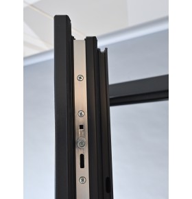 Porta Exterior PVC Vidro Fosco Antracite Direita -  Por Medida