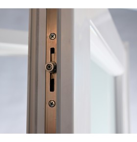 Porta Exterior Aluplast PVC Vidro Fosco H3 80x200cm Branca Esquerda