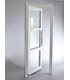 Porta Exterior PVC Vidro Fosco H3 Por Medida Branca Esquerda