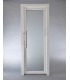 Porta Exterior PVC Vidro Fosco Por Medida Branca Direita