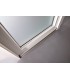 Porta Exterior PVC Vidro Fosco Por Medida Branca Direita