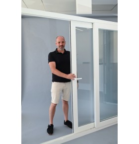 Porta Janela de Correr PVC 300x200cm Vidro Duplo Aluplast