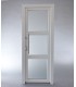 Porta Exterior PVC Vidro Fosco H3 Por Medida Branca Direita