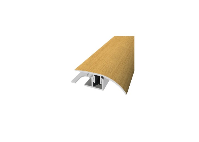 Perfil de Desnível Aluminio Revestido a Carvalho 2,7m x 30mm