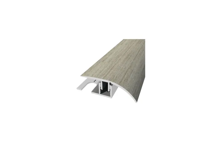 Perfil de Desnível Aluminio Revestido Carvalho cinza 2,7m x 30mm