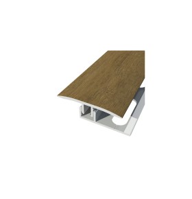 Perfil de Transição Aluminio Revestido Carvalho Rústico 2,7m x 30mm