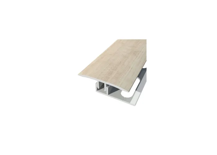 Perfil de Transição Aluminio Revestido Carvalho Claro 2,7m x 30mm