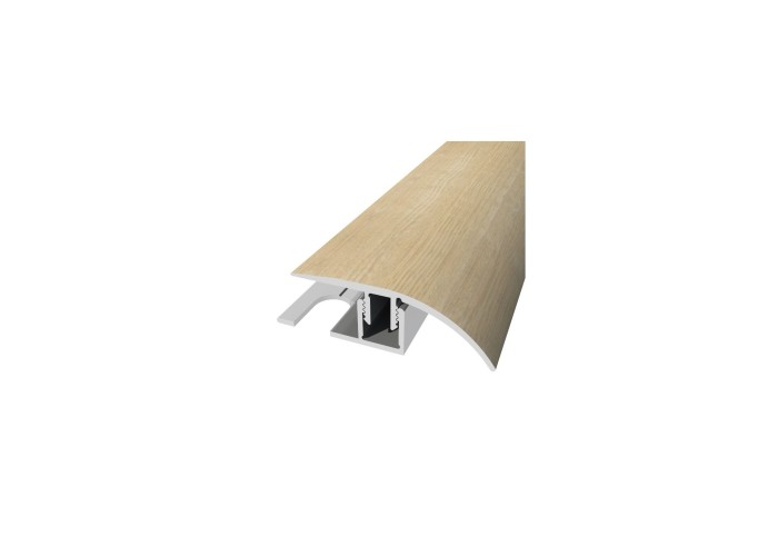 Perfil de Desnível Aluminio Revestido Carvalho Claro 2,7m x 30mm