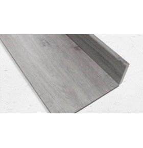 Rodapé PVC Expandido Carvalho Cinza Rústico 2020x70x15mm