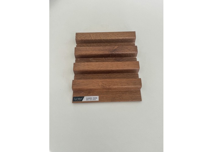 AMOSTRA - Revestimento Ripado Le Mur Carvalho Escuro (17x14cm)