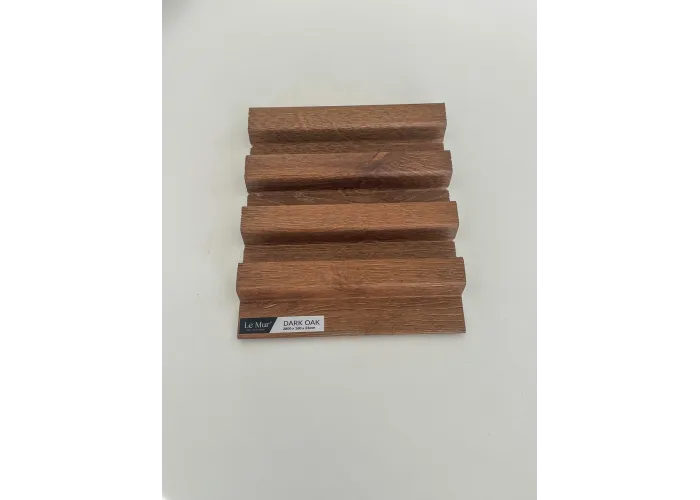 AMOSTRA - Revestimento Ripado Le Mur Carvalho Escuro (17x14cm)