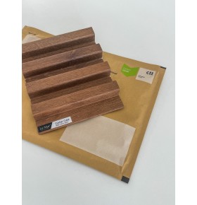 AMOSTRA - Revestimento Ripado Le Mur Carvalho Escuro (17x14cm)