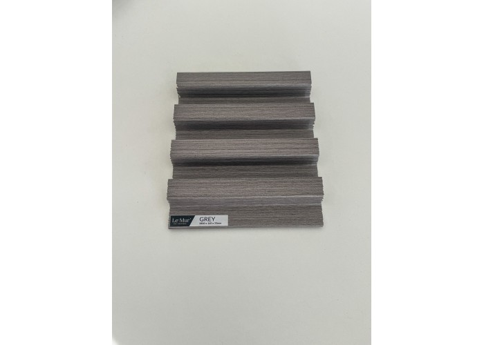 AMOSTRA - Revestimento Ripado Le Mur Carvalho Cinza (17x14cm)
