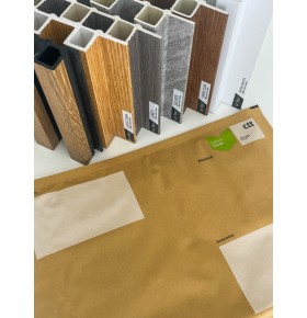 AMOSTRA - Revestimento Ripado Le Mur Carvalho Cinza (17x14cm)