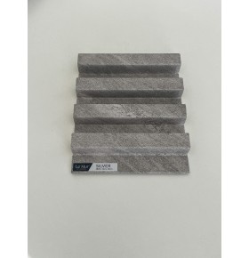 AMOSTRA - Revestimento Ripado Le Mur Prateado (17x14cm)