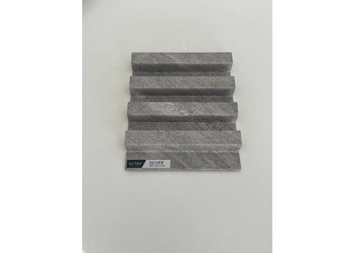 AMOSTRA - Revestimento Ripado Le Mur Prateado (17x14cm)