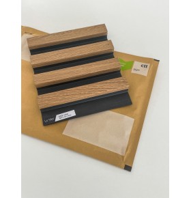 AMOSTRA - Revestimento Ripado Le Mur Carvalho Intenso (17x14cm)