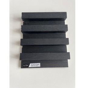 AMOSTRA - Revestimento Ripado Le Mur Carvalho Negro (17x14cm)