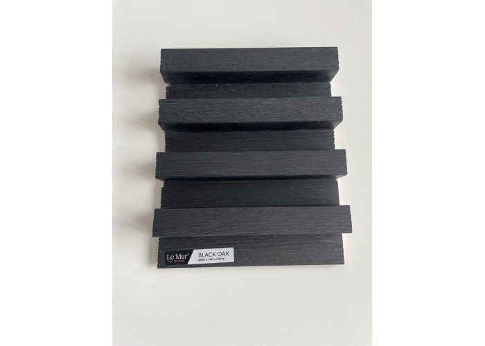 AMOSTRA - Revestimento Ripado Le Mur Carvalho Negro (17x14cm)
