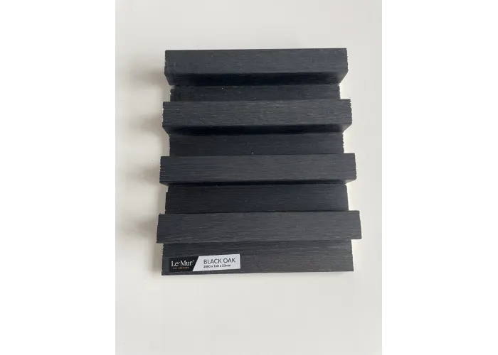 AMOSTRA - Revestimento Ripado Le Mur Carvalho Negro (17x14cm)