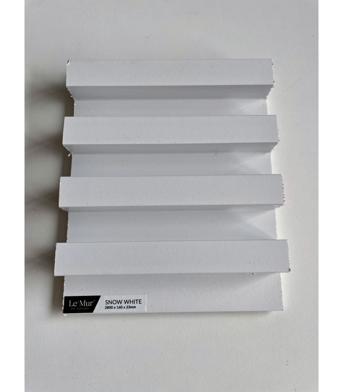 AMOSTRA - Revestimento Ripado Le Mur Branco Neve (17x14cm)