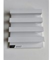 AMOSTRA - Revestimento Ripado Le Mur Branco Neve (17x14cm)