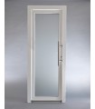 Porta Exterior PVC Vidro Transparente 80x200cm Branca ESQUERDA ALUPLAST Fabrico Especial