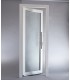 Porta Exterior Aluplast PVC Vidro transparente 80x200cm Branca Esquerda