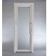 Porta Exterior Aluplast PVC Vidro Fosco 90x200cm Branca Esquerda