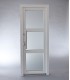 Porta Exterior Aluplast PVC Vidro transparente H3 80x200cm Branca Direita