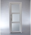 Porta Exterior PVC Vidro Transparente H3 80x200cm Branca DIREITA ALUPLAST Fabrico Especial