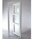 Porta Exterior Aluplast PVC Vidro transparente H3 80x200cm Branca Direita