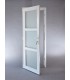 Porta Exterior Aluplast PVC Vidro transparente H3 80x200cm Branca Direita