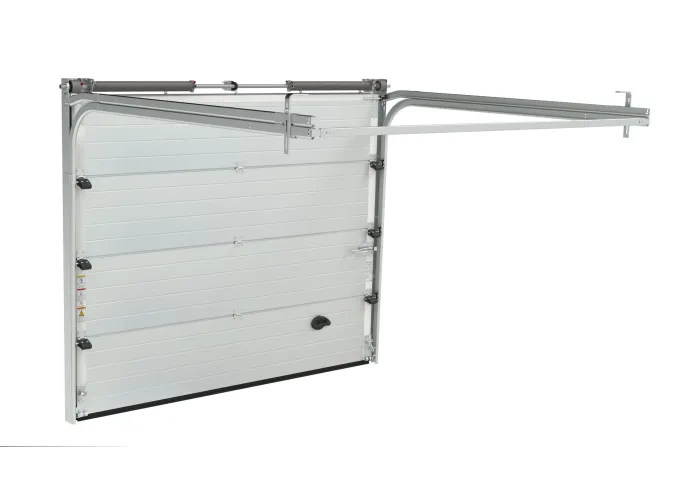 Portão de Garagem seccionado branco com motor | Fabricado por Medida