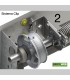 Portão de Garagem seccionado Branco com motor e dois comandos
