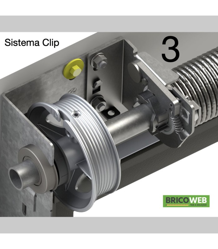Portão de Garagem seccionado com motor e dois comandos