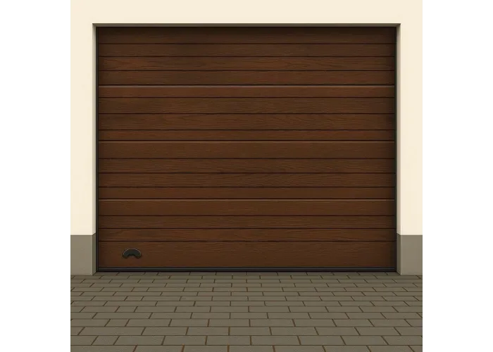 Portão de Garagem seccionado com motor e dois comandos