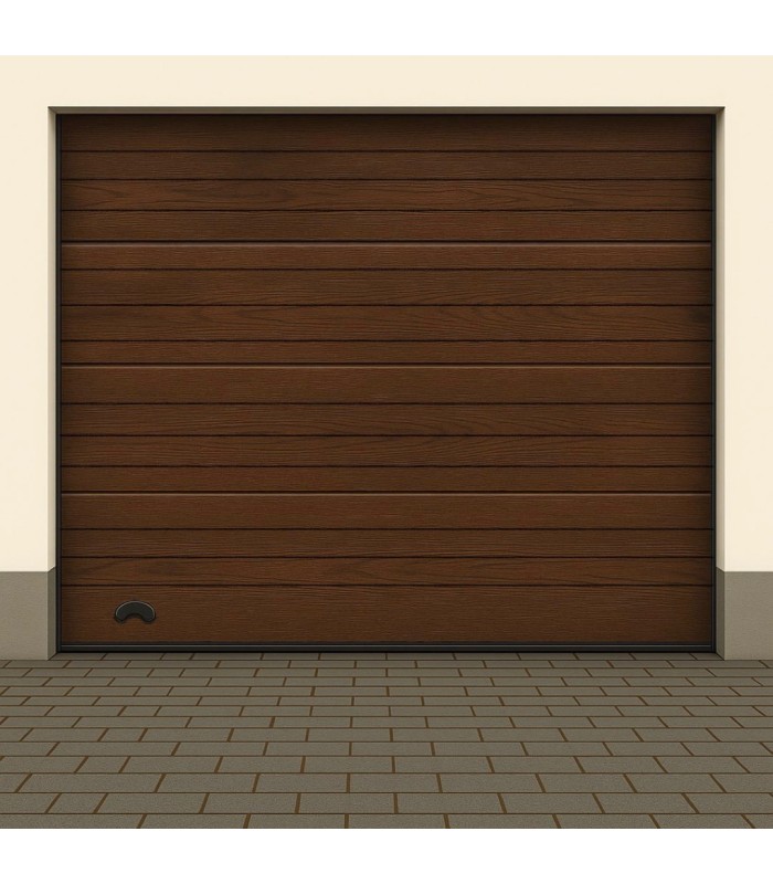 Portão de Garagem seccionado com motor e dois comandos